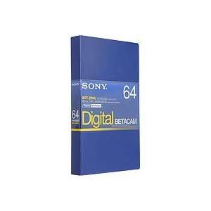  Sony BCT D64L Digital Betacam Format 64 Minute Tape 