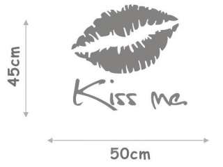 SEXY Kiss Me Lips Wall Vinyl Mural Art Decal Stickers  