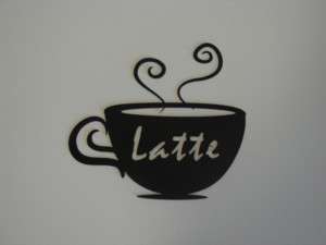 Metal Art Coffee Cup Latte Wall Decor  