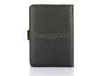  black pu leather case w pen holder for