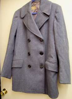 West Point Army Cadet Store Heavy Wool Coat Grey Blue  