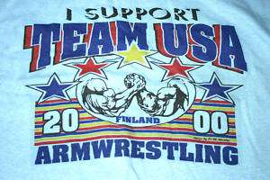 FINLAND XXL T shirt USA Arm Wrestling WAF Armsport 2X  