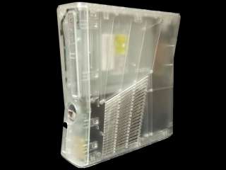 Xbox 360 Slim Full CLEAR Housing Case Cover Shell  