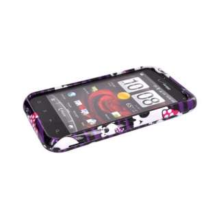 Skull Purple Zebra Hard Case For HTC Droid Incredible 2  