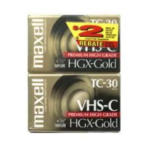   Hgx Gold Prem. High Grade VHS C videocassette Case Pack 4 Electronics