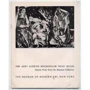   Aldrich Rockefeller Print Room Master Prints 1949 Museum of Modern Art