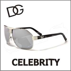 DG Eyewear Sunglasses Mens Celebrity Silver Mirror  
