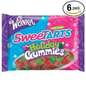 Wonka Sweetarts Holiday Gummies, 11 Ounce Bags (Pack of 6):  