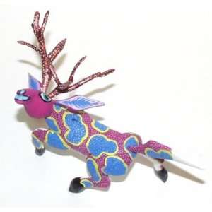  Deer ~ Oaxacan Wood Carving 6 1/8 Inches Tall