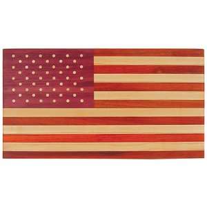   Handcrafted American Flag Exotic Wood Cutting Board